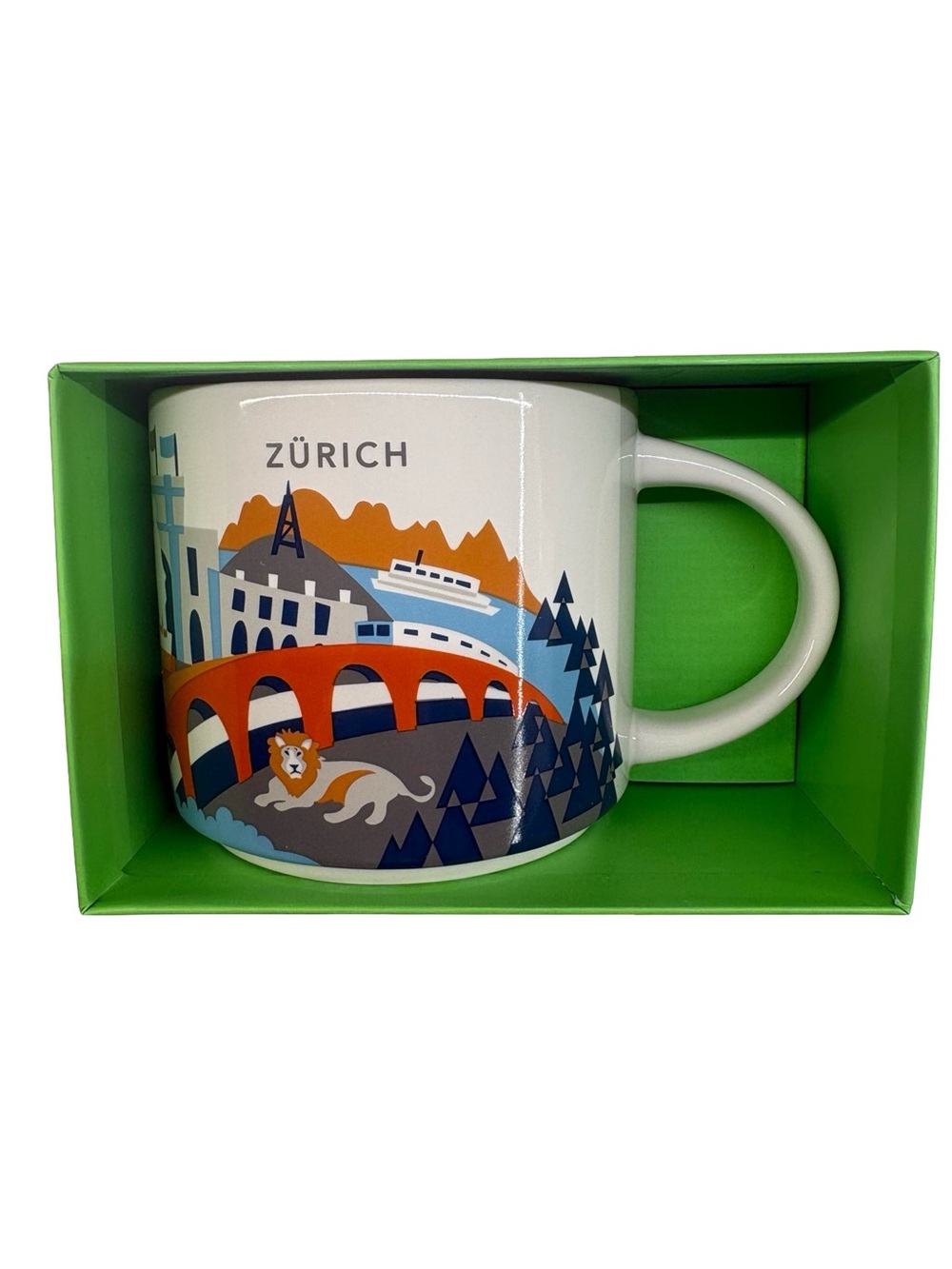 Starbucks Zürich Switzerland Coffee Mug You Are Here YAH Series 14oz With Box